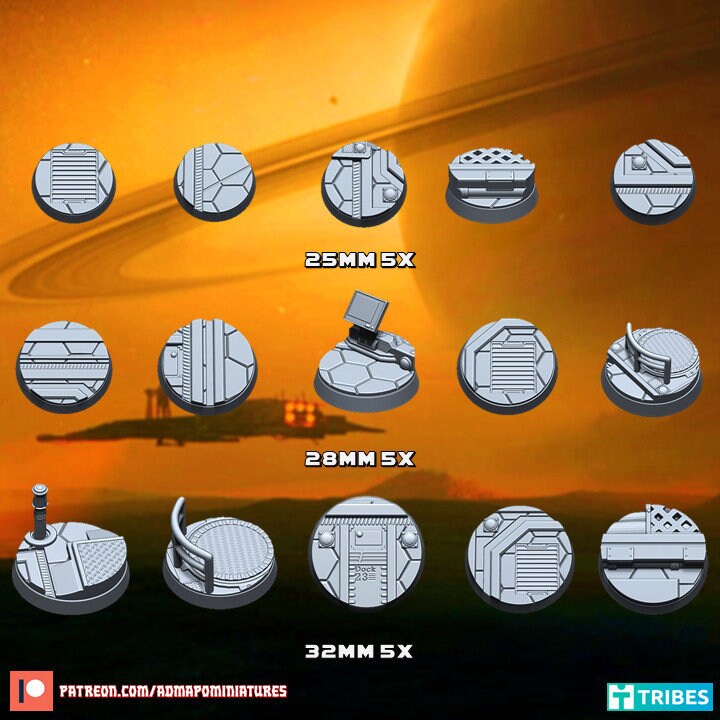 Spaceport / Interstellar Station Miniature Bases