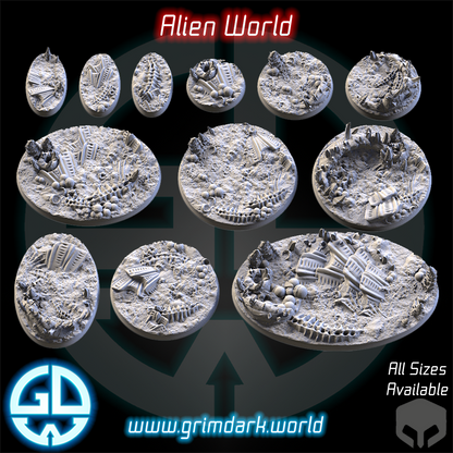 a set of alien war bases and bases