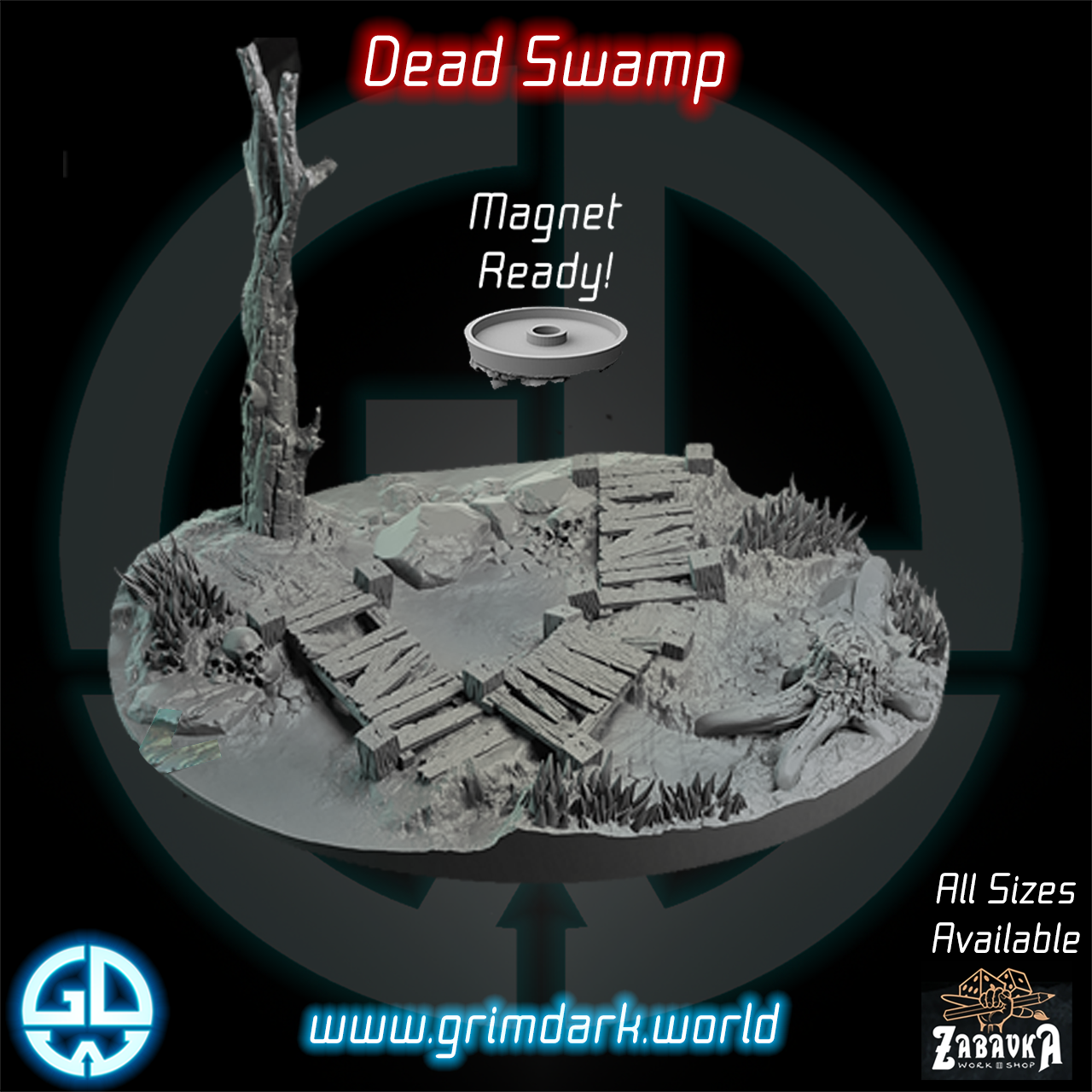 a 3d model of a dead swamp