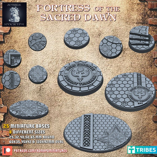 Space Fortress of the Sacred Dawn Miniature Bases