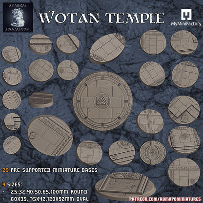 Wotan Temple / Space Dwarf Miniature Bases