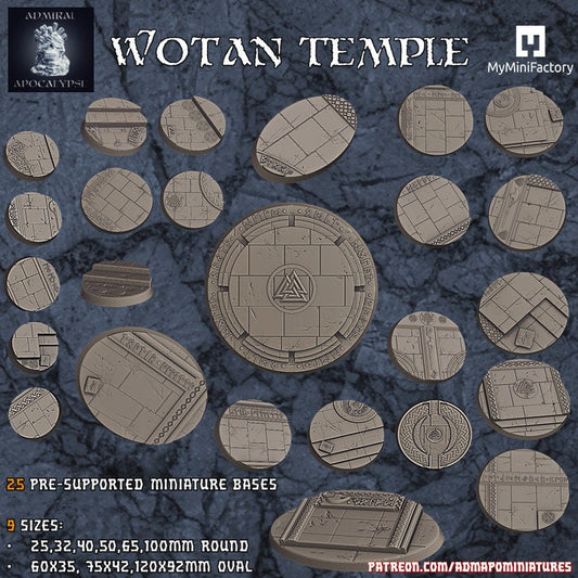 Wotan Temple / Space Dwarf Miniature Bases