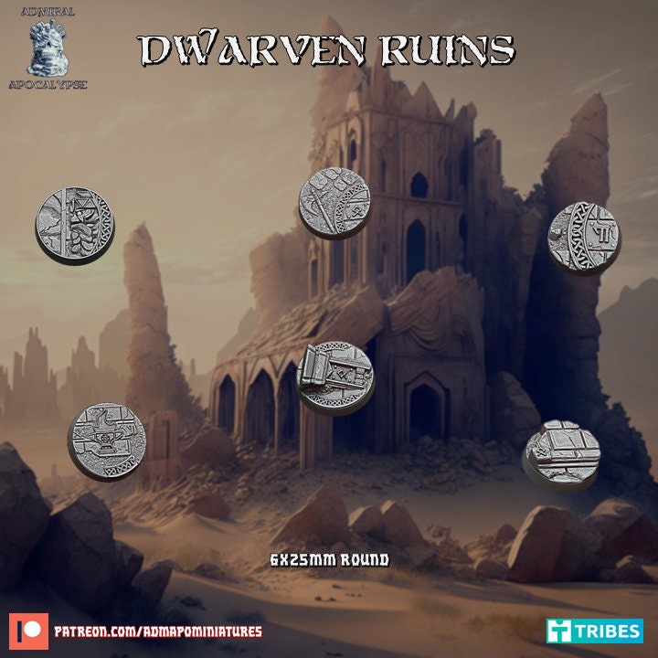 Dwarven Ruins / Mountain City Miniature Bases