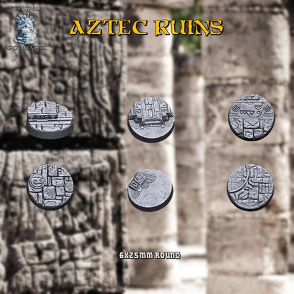 Aztec / Jungle Ruins Miniature Bases