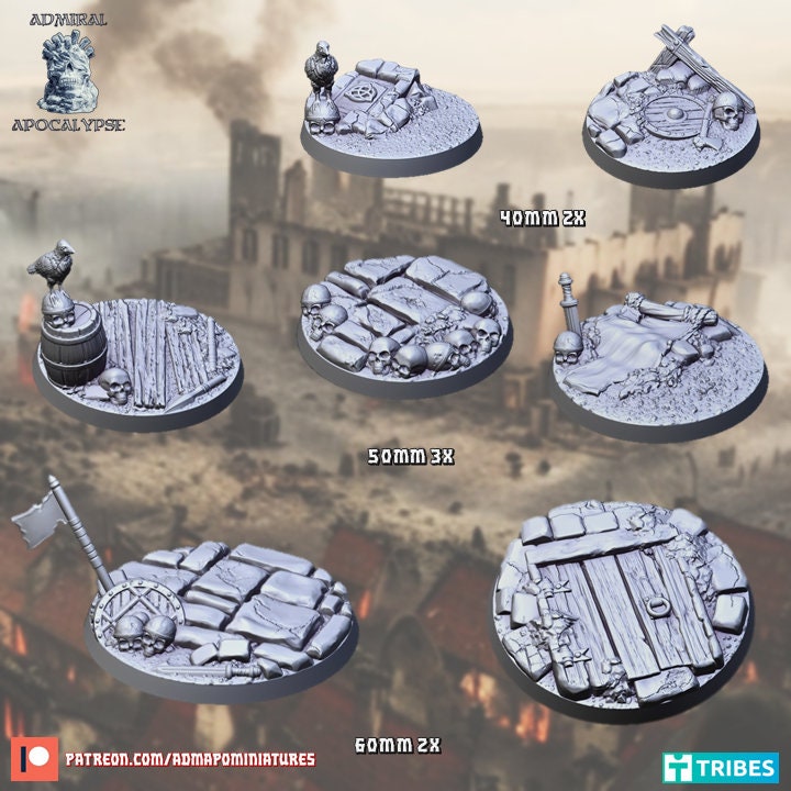 Norse Raid / Sci-fi Vikings Miniature Bases