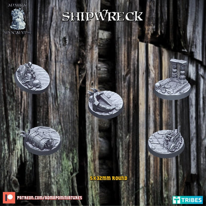 Shipwreck / Wooden Wreckage Miniature Bases