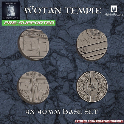 Wotan Temple / Space Dwarf Miniature Bases