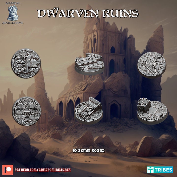 Dwarven Ruins / Mountain City Miniature Bases