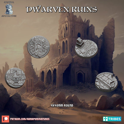 Dwarven Ruins / Mountain City Miniature Bases