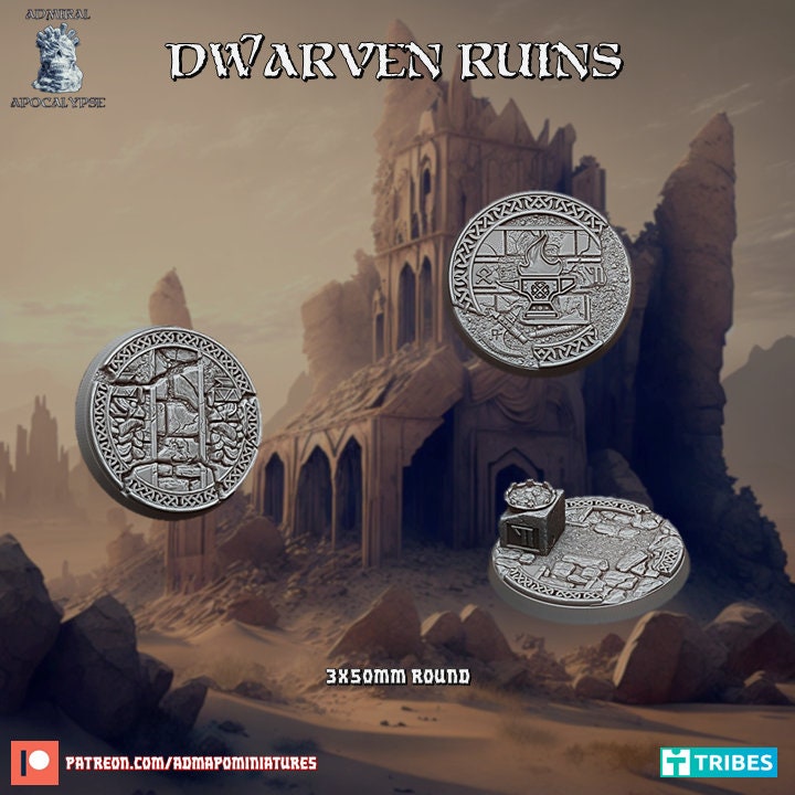 Dwarven Ruins / Mountain City Miniature Bases