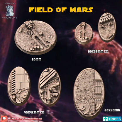 Mechanical Field of Mars Spaceport Miniature Bases