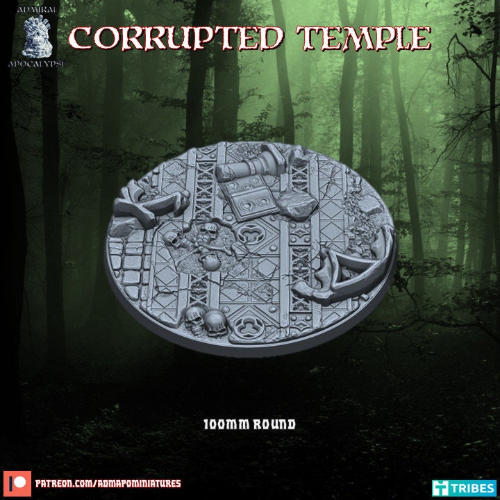 Corrupted Temple / Voodoo Miniature Bases