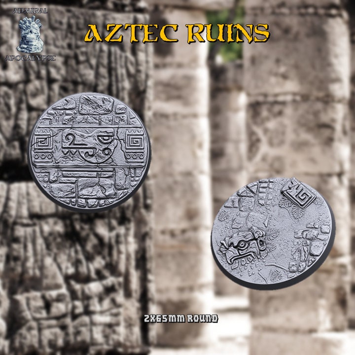 Aztec / Jungle Ruins Miniature Bases