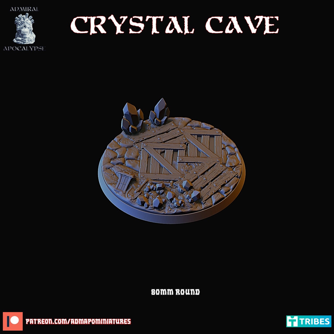 Crystal Cave / Dwarven Mines Miniature Bases