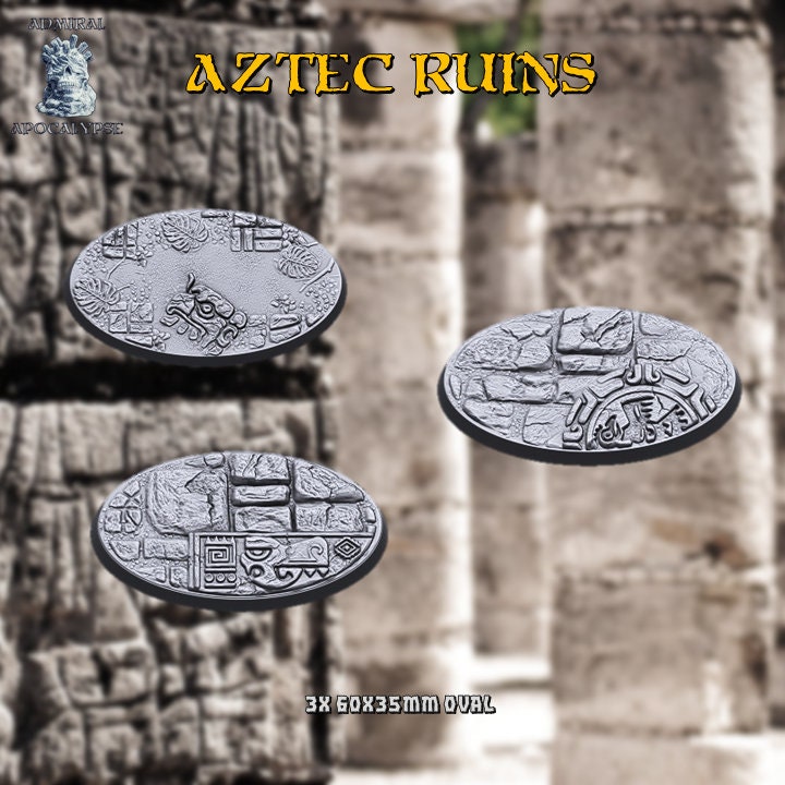 Aztec / Jungle Ruins Miniature Bases