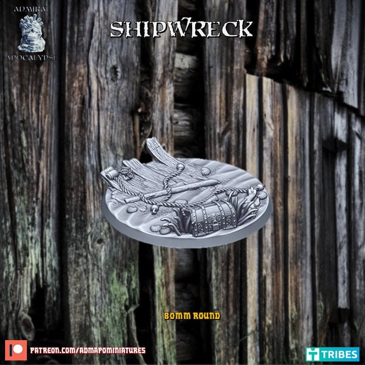 Shipwreck / Wooden Wreckage Miniature Bases