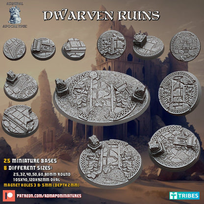 Dwarven Ruins / Mountain City Miniature Bases