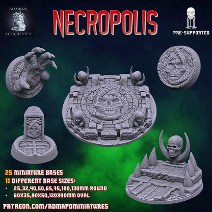 Necronomicon / Necropolis Miniature Bases