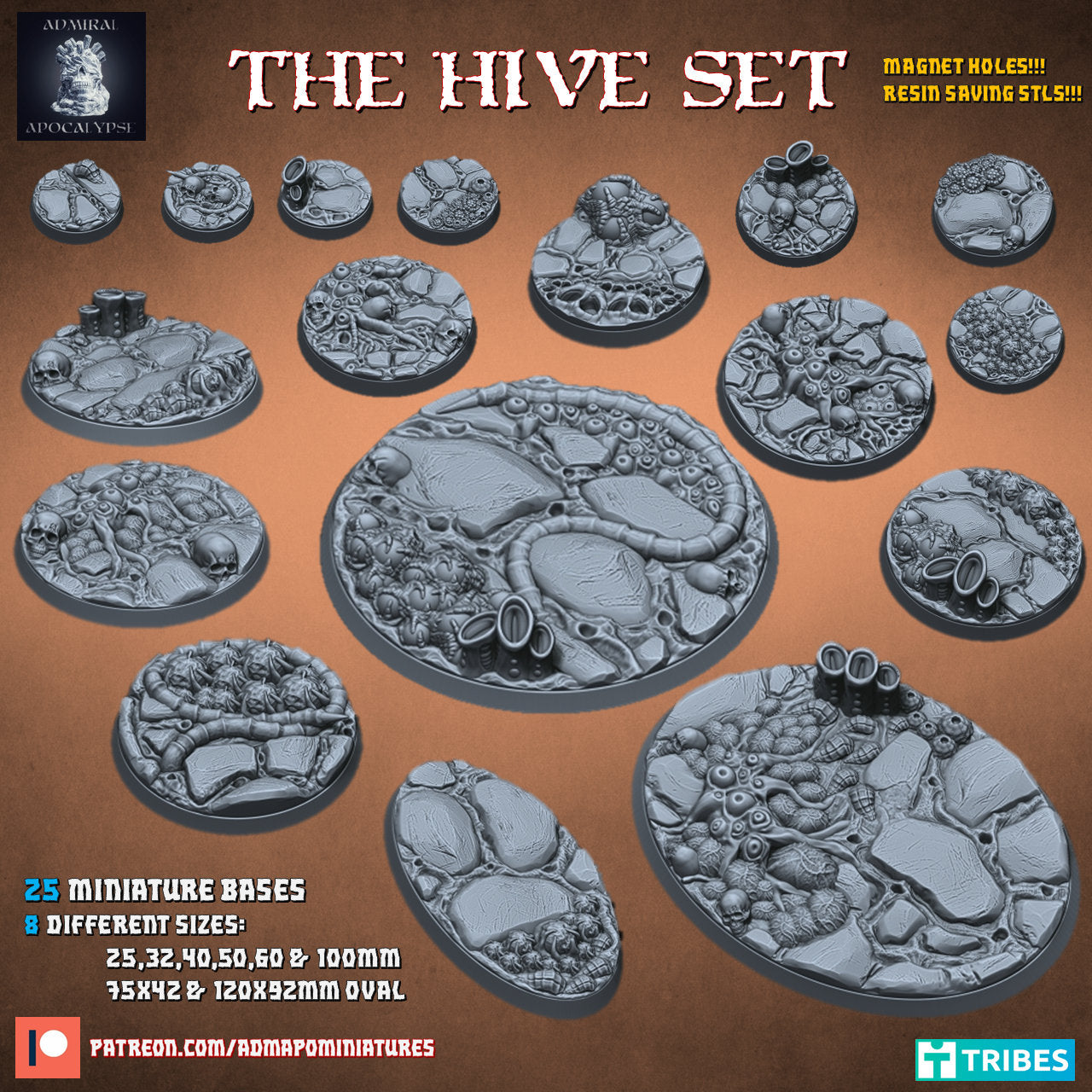 The Hive /Xeno Lair / Space Bug Miniature Bases