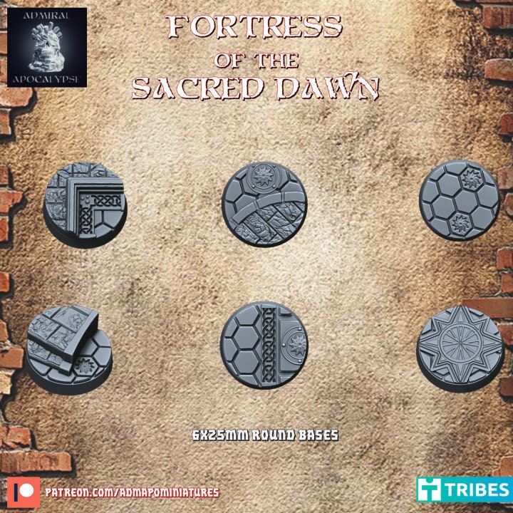 Space Fortress of the Sacred Dawn Miniature Bases