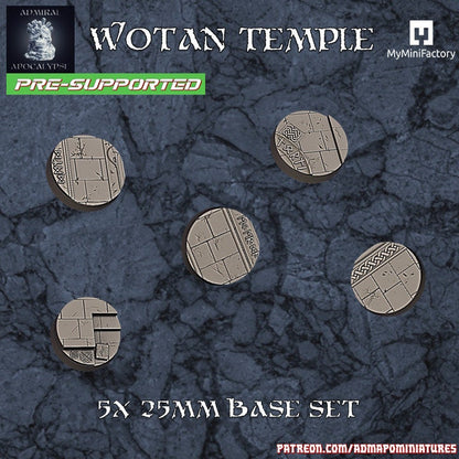 Wotan Temple / Space Dwarf Miniature Bases