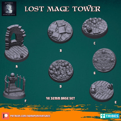 Lost / Warped Magic Tower Miniature Bases