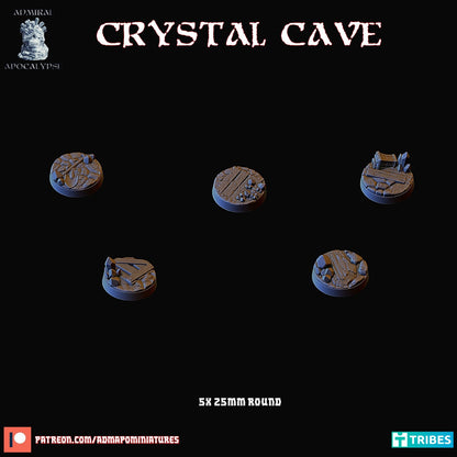 Crystal Cave / Dwarven Mines Miniature Bases