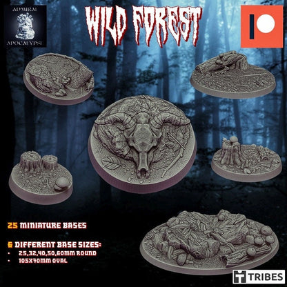 Wild Forest / Haunted Jungle Miniature Bases