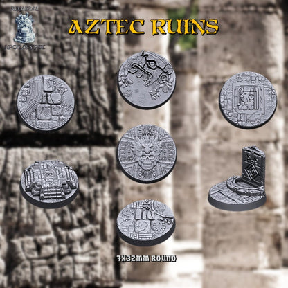 Aztec / Jungle Ruins Miniature Bases