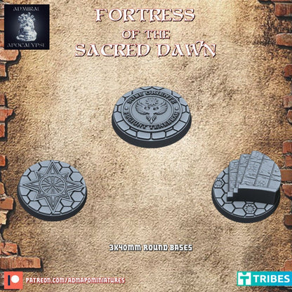 Space Fortress of the Sacred Dawn Miniature Bases