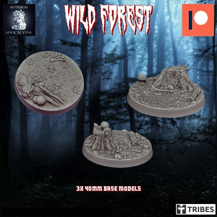 Wild Forest / Haunted Jungle Miniature Bases