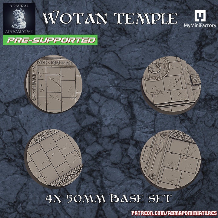 Wotan Temple / Space Dwarf Miniature Bases