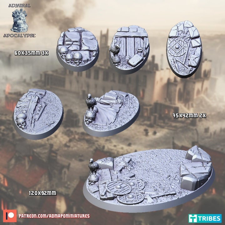 Norse Raid / Sci-fi Vikings Miniature Bases