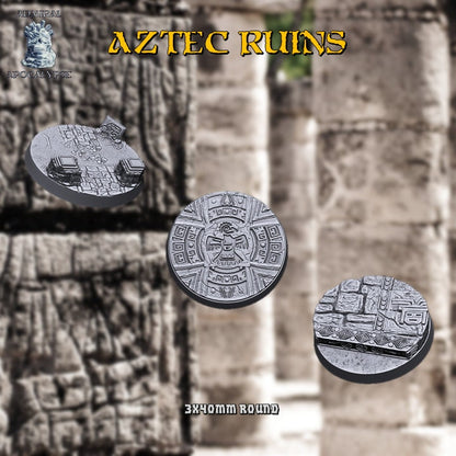 Aztec / Jungle Ruins Miniature Bases