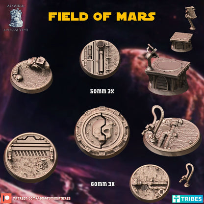 Mechanical Field of Mars Spaceport Miniature Bases