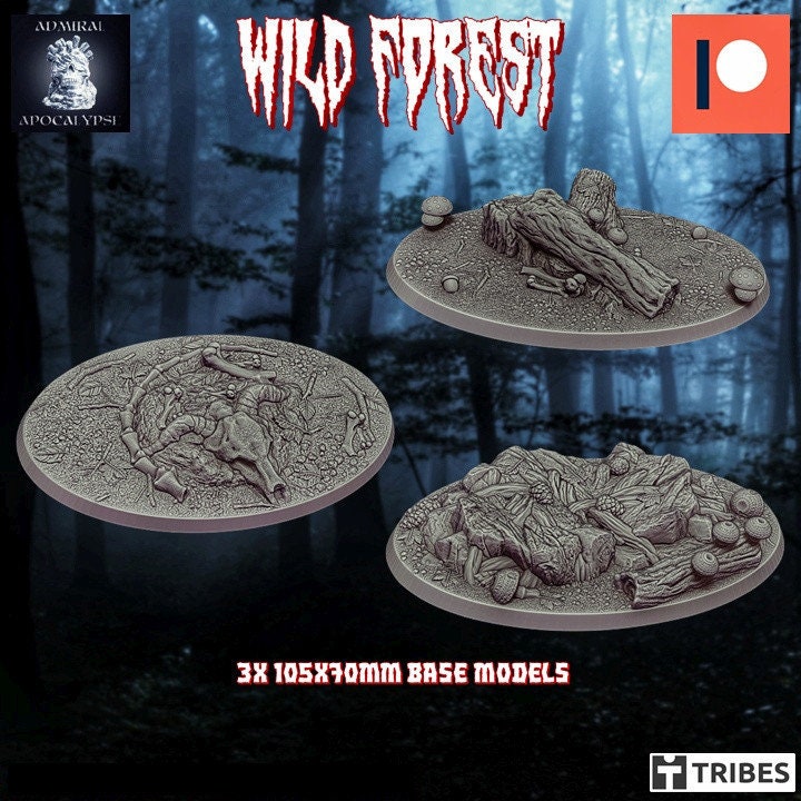 Wild Forest / Haunted Jungle Miniature Bases