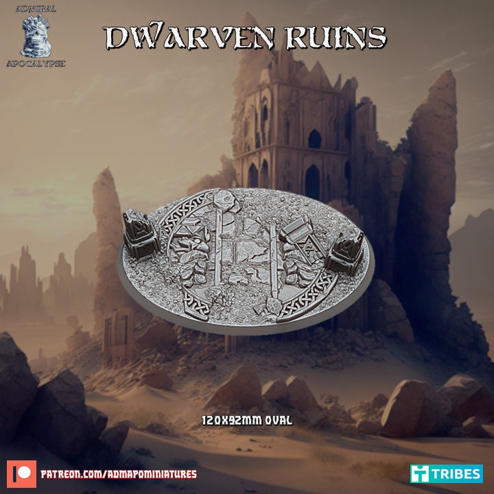 Dwarven Ruins / Mountain City Miniature Bases