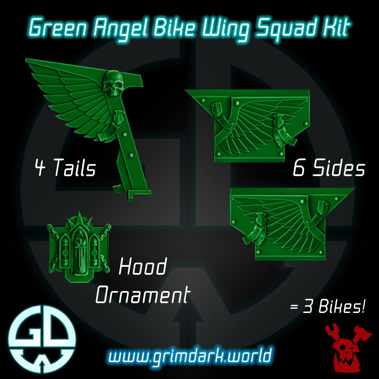 the green angel die wing squad kit