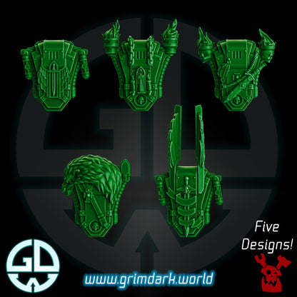 a set of five green warhammer warhammer warhammer warhammer warhammer war